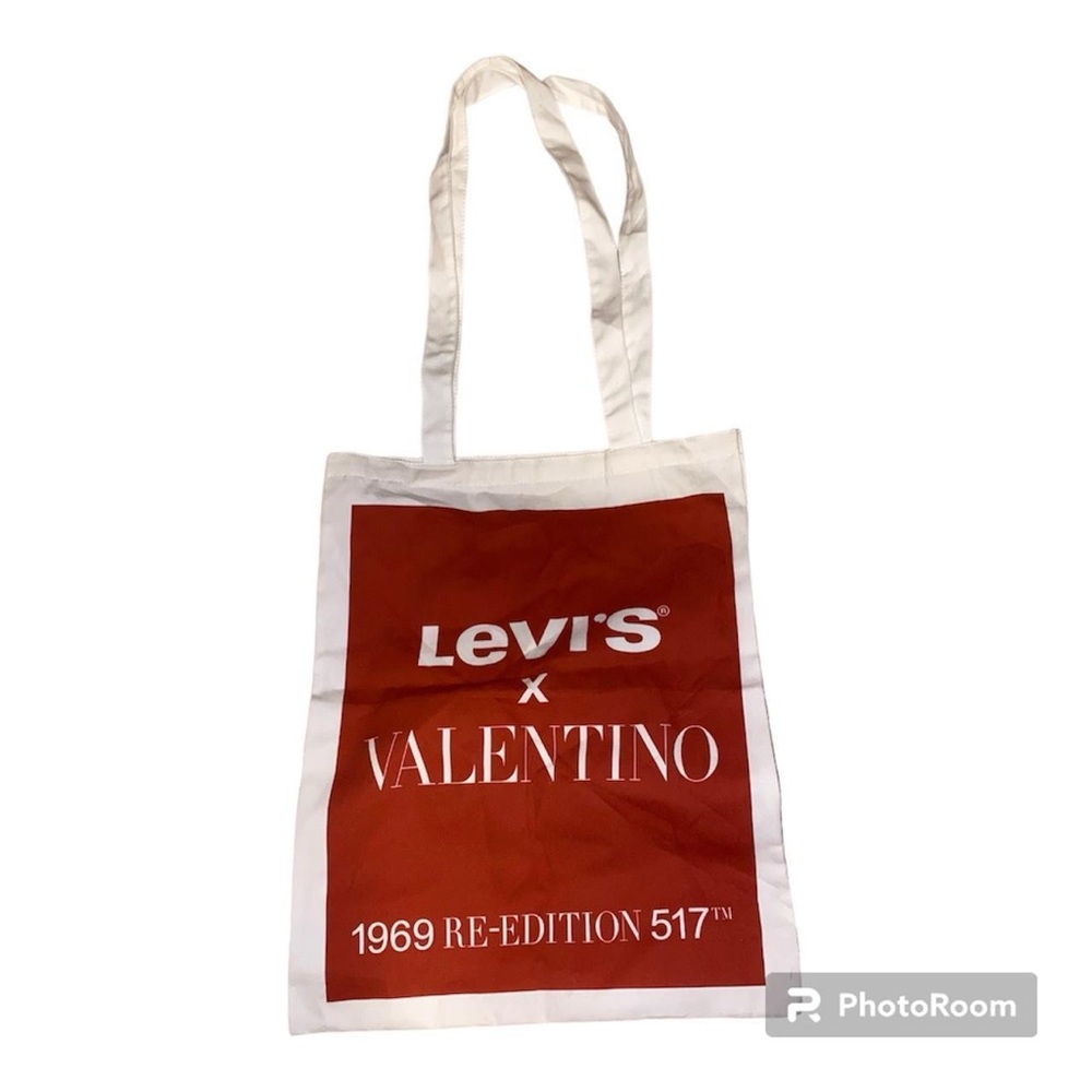 Valentino x Levi's Red and White Tote